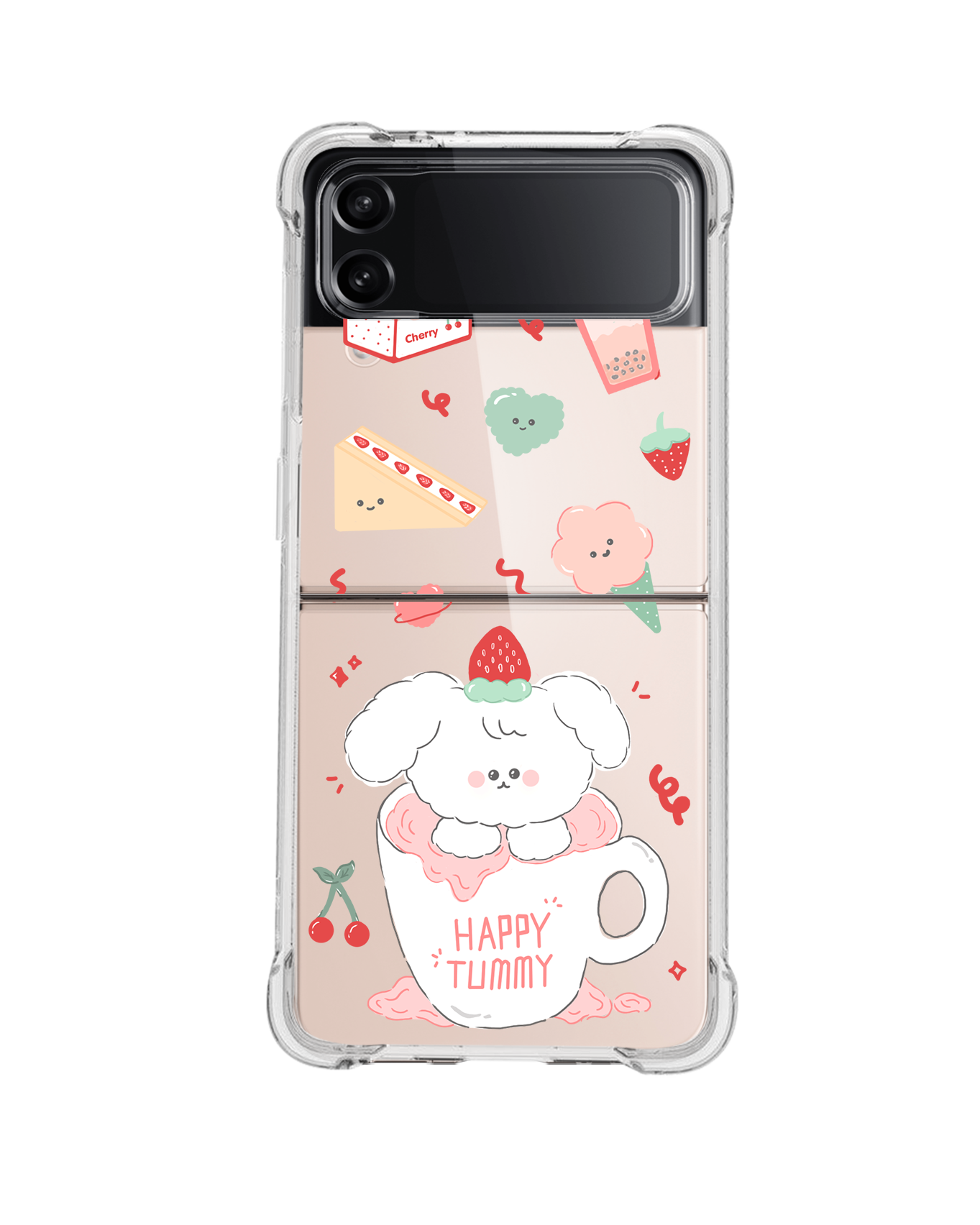 Android Flip / Fold Case - Happy Tummy