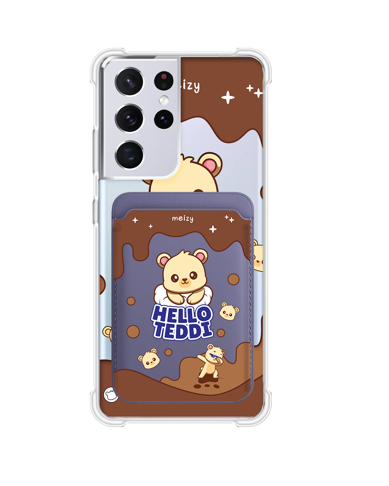 Android Magnetic Wallet Case - Hello Teddy 1.0