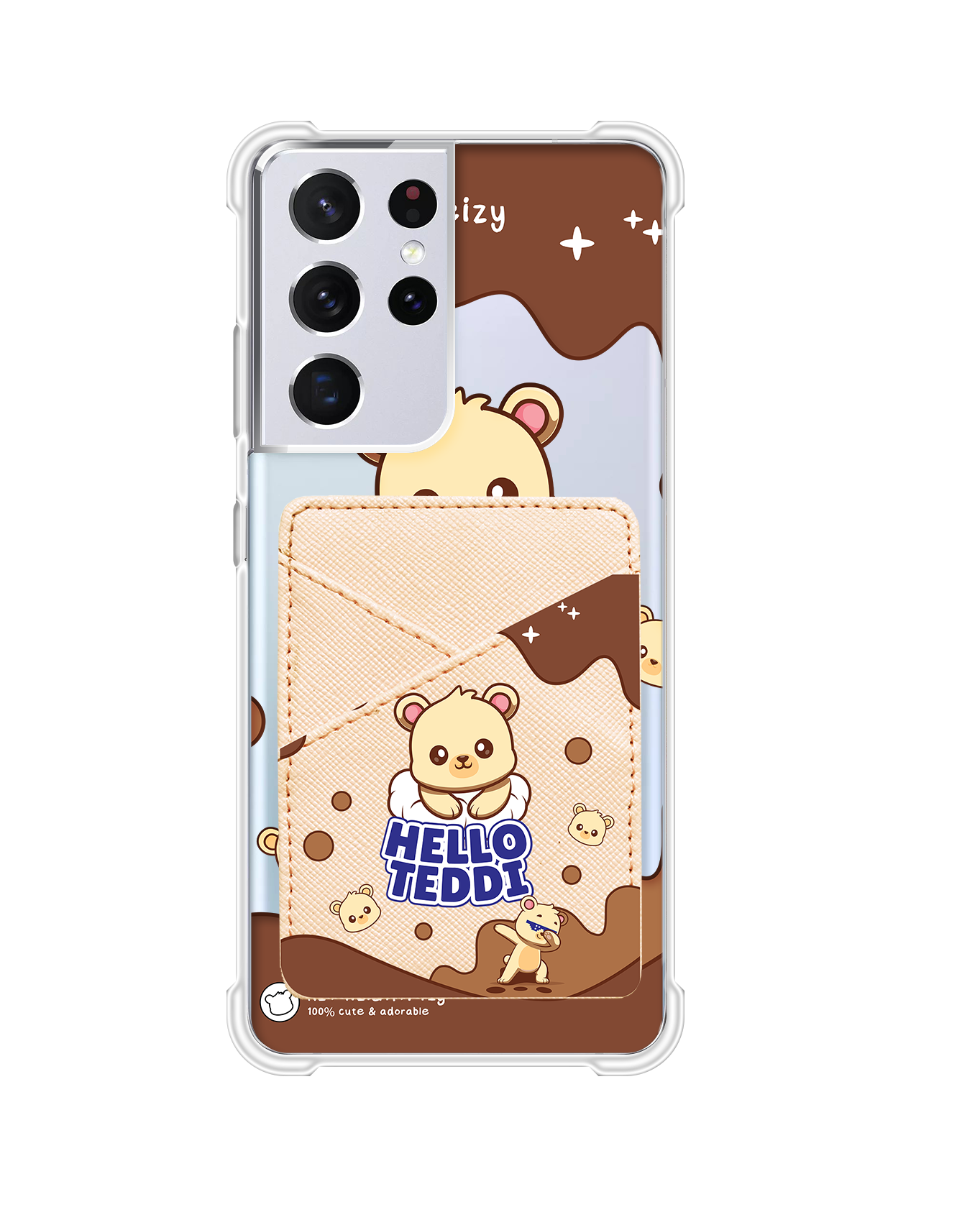 Android Phone Wallet Case - Hello Teddy 1.0