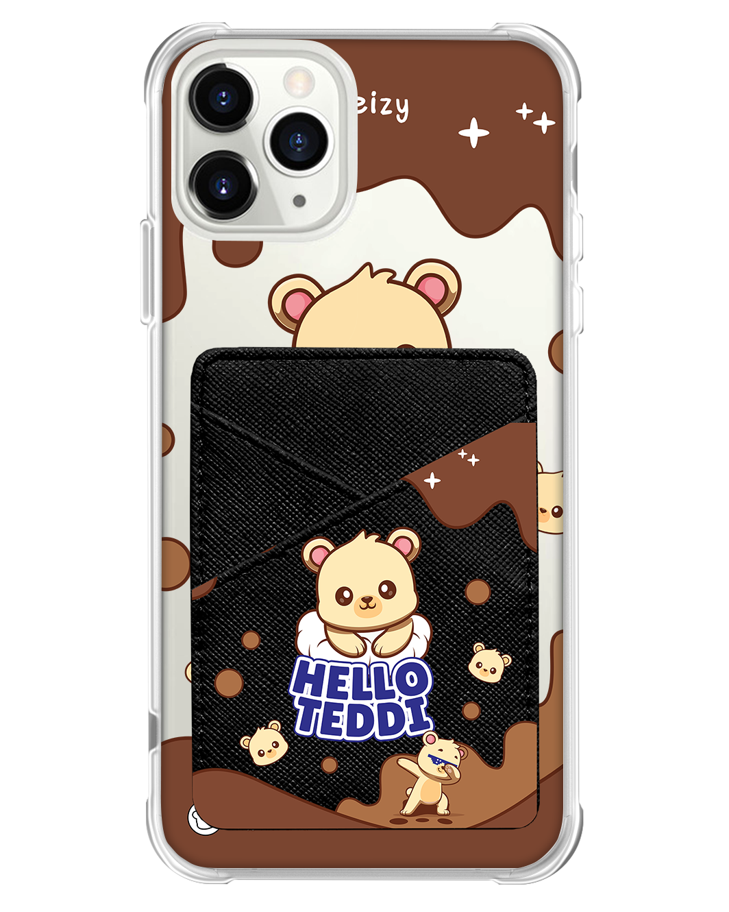 iPhone Phone Wallet Case - Hello Teddy 1.0