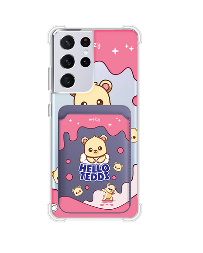 Android Magnetic Wallet Case - Hello Teddy 2.0