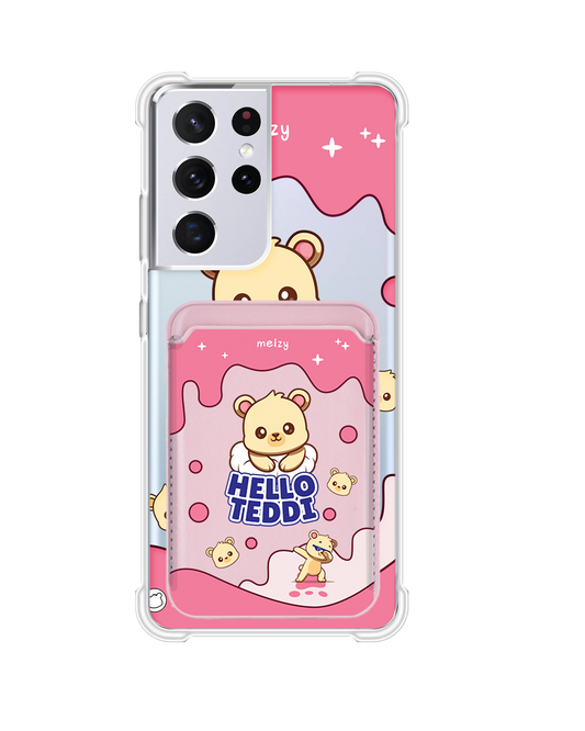 Android Magnetic Wallet Case - Hello Teddy 2.0