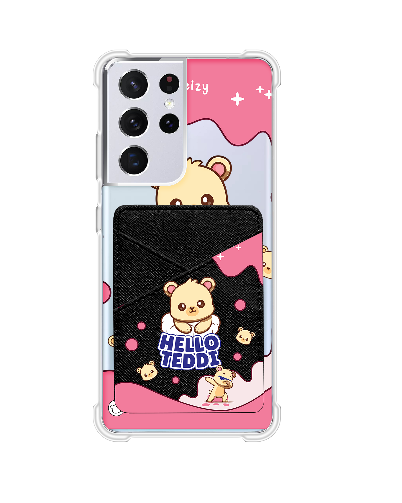 Android Phone Wallet Case - Hello Teddy 2.0