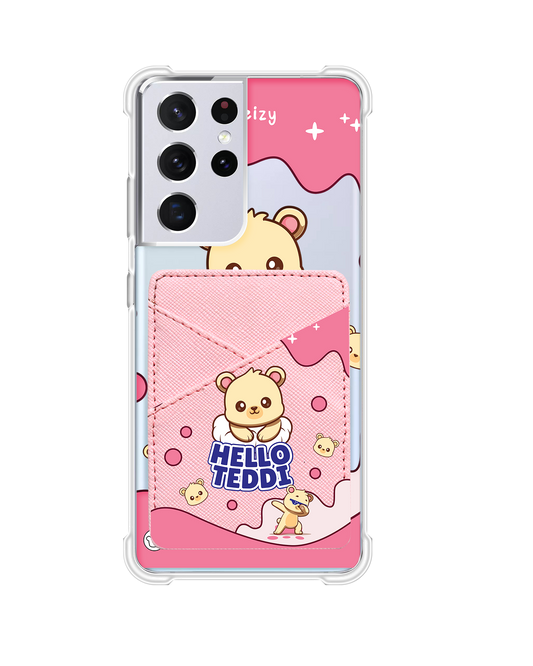 Android Phone Wallet Case - Hello Teddy 2.0