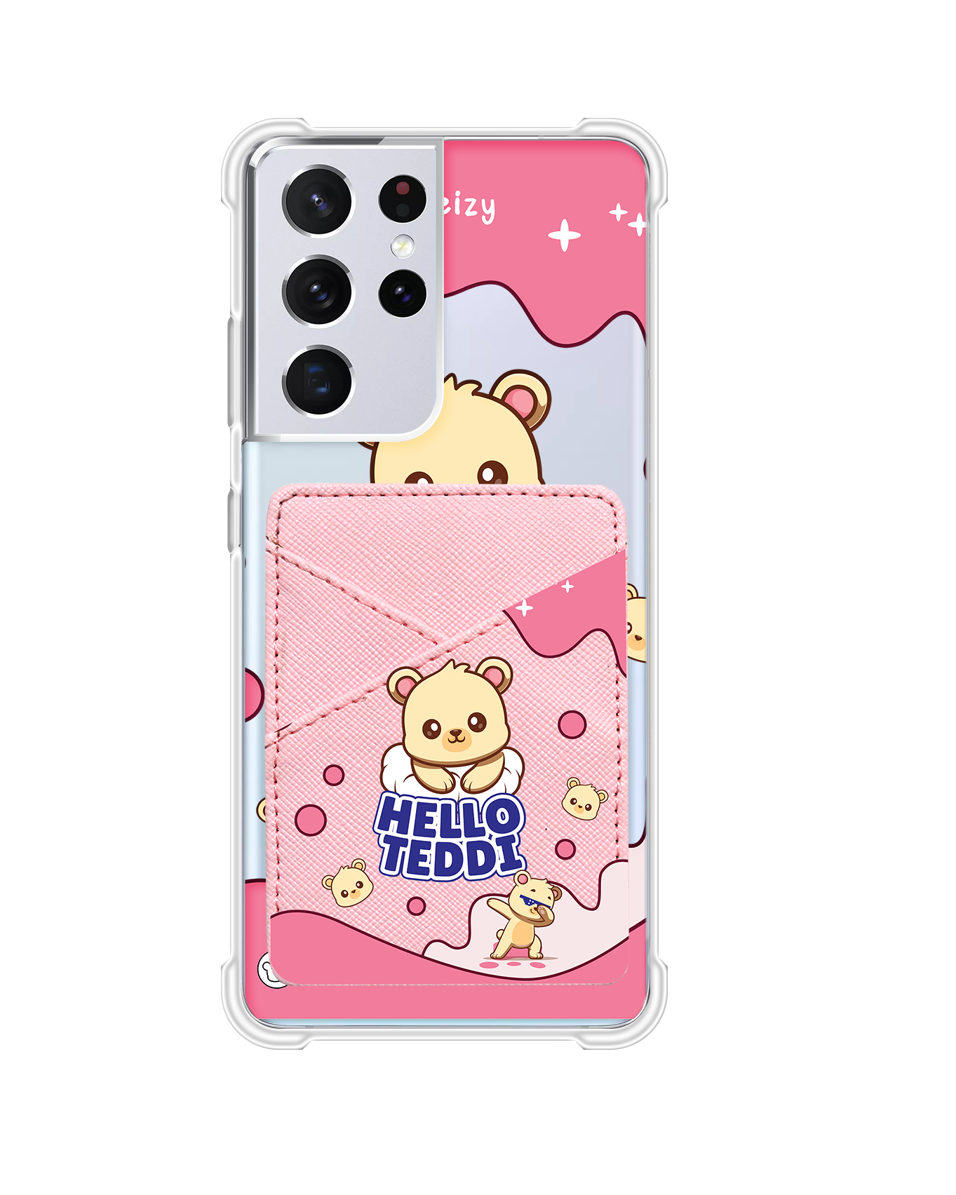 Android Phone Wallet Case - Hello Teddy 2.0