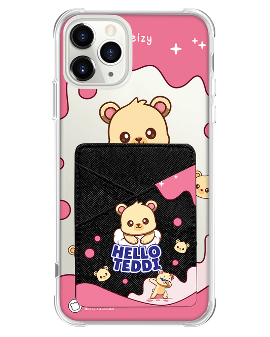 iPhone Phone Wallet Case - Hello Teddy 2.0