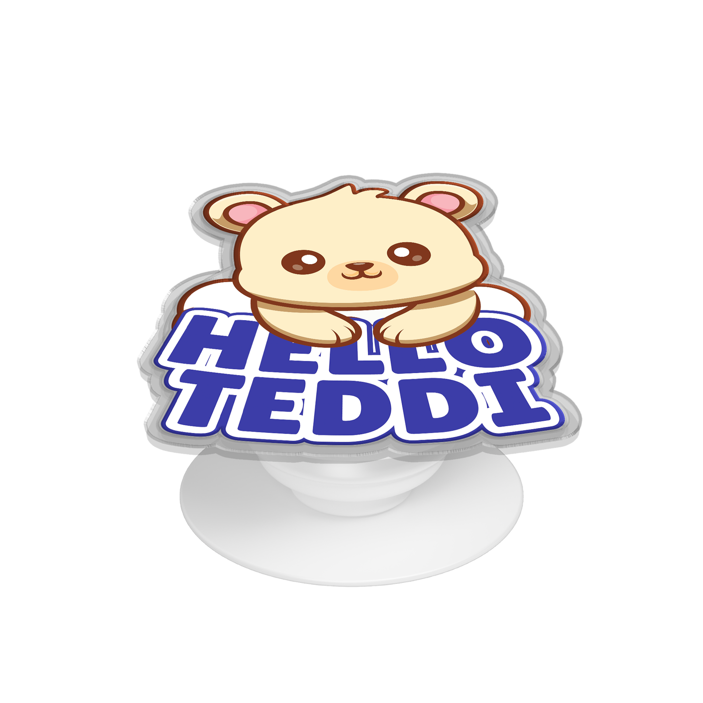 Pop Up Grip - Hello Teddy