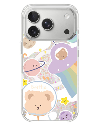 iPhone Glitter Case - Astrobear