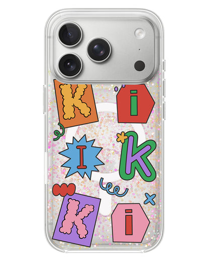 iPhone Glitter Case - Adorable monogram