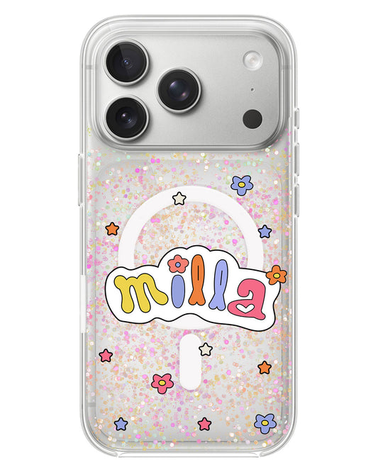 iPhone Glitter Case - Adorable monogram 5.0