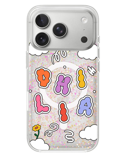 iPhone Glitter Case - Adorable monogram 6.0