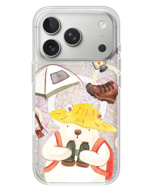 iPhone Glitter Case - Advanture of Bear