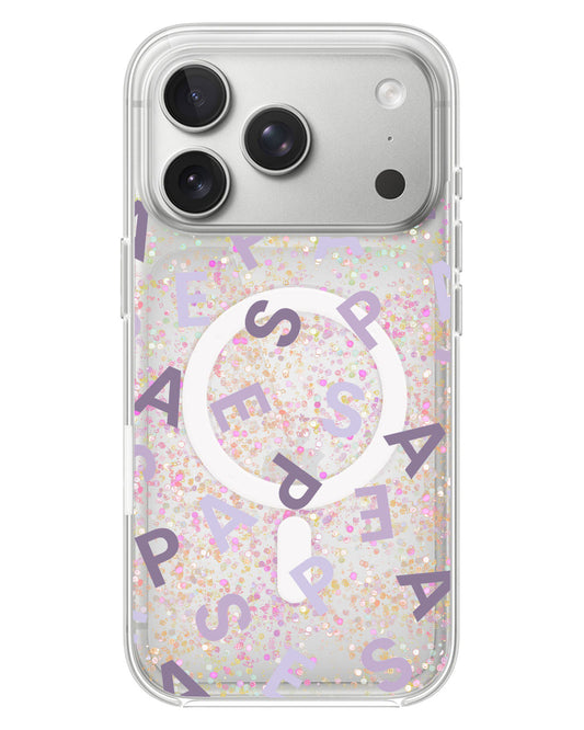 iPhone Glitter Case - Aespa Monogram
