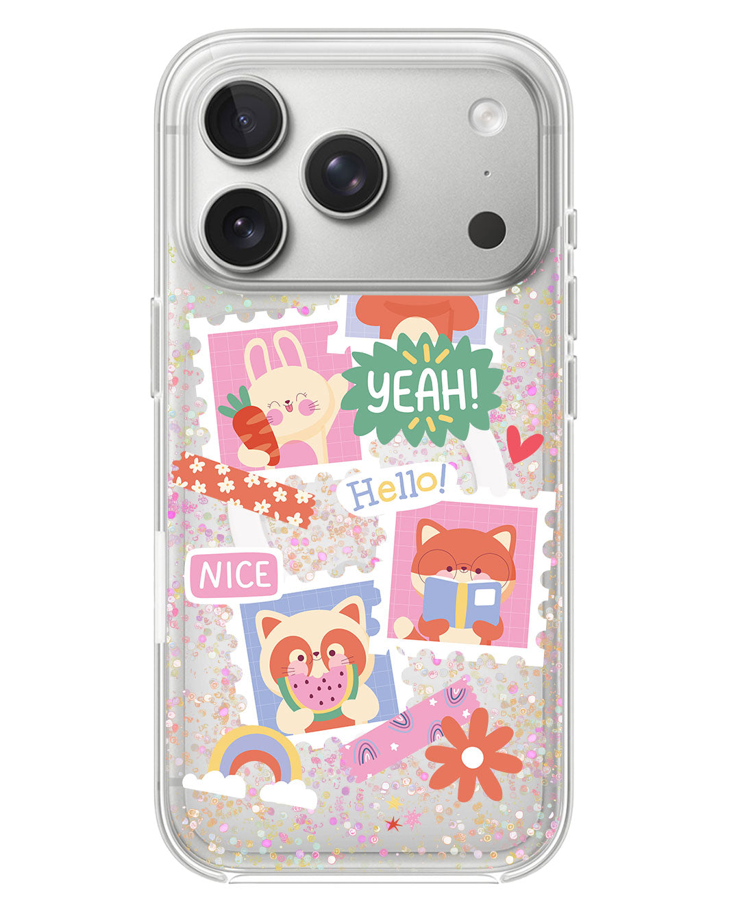 iPhone Glitter Case - Animal Squad
