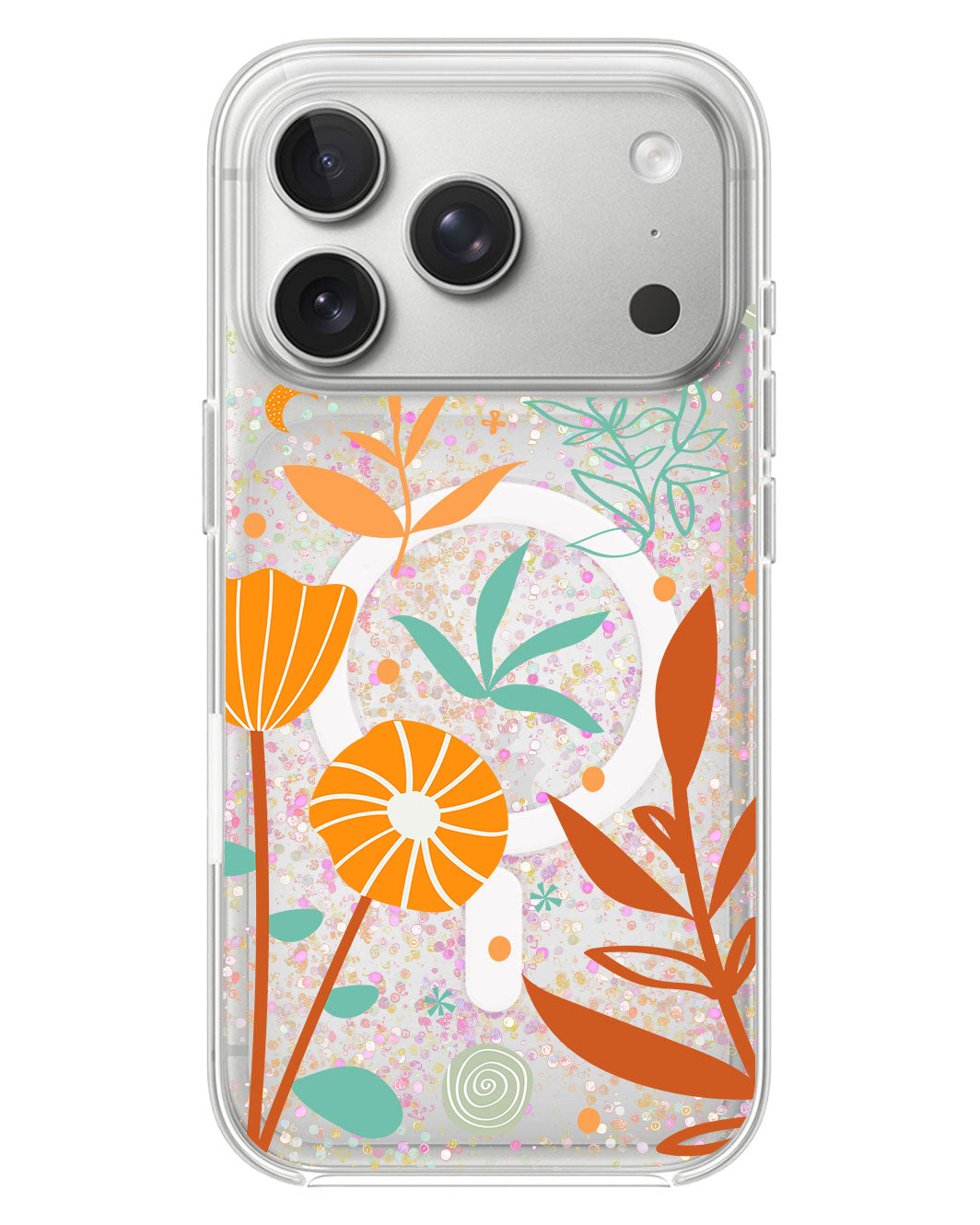 iPhone Glitter Case - Autumn Botanical