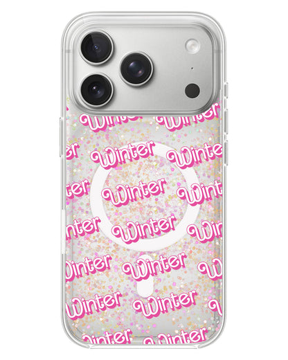 iPhone Glitter Case - Barbie Monogram