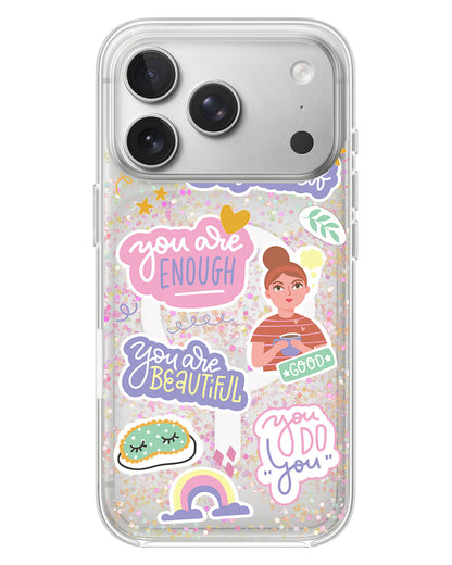 iPhone Glitter Case - Be Yourself