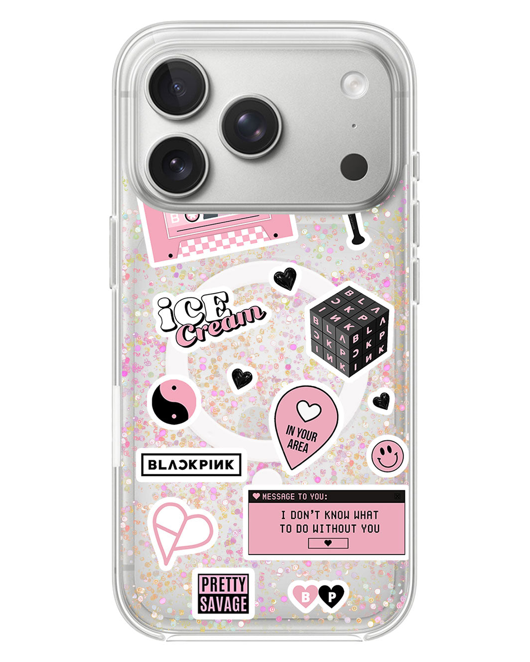 iPhone Glitter Case - Blackpink Sticker Pack