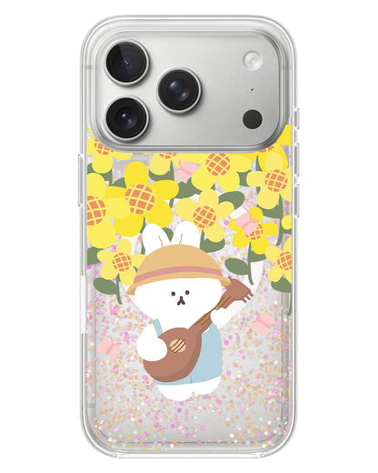 iPhone Glitter Case - Bunny Ukulele