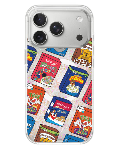 iPhone Glitter Case - Cereal Boxes 2.0