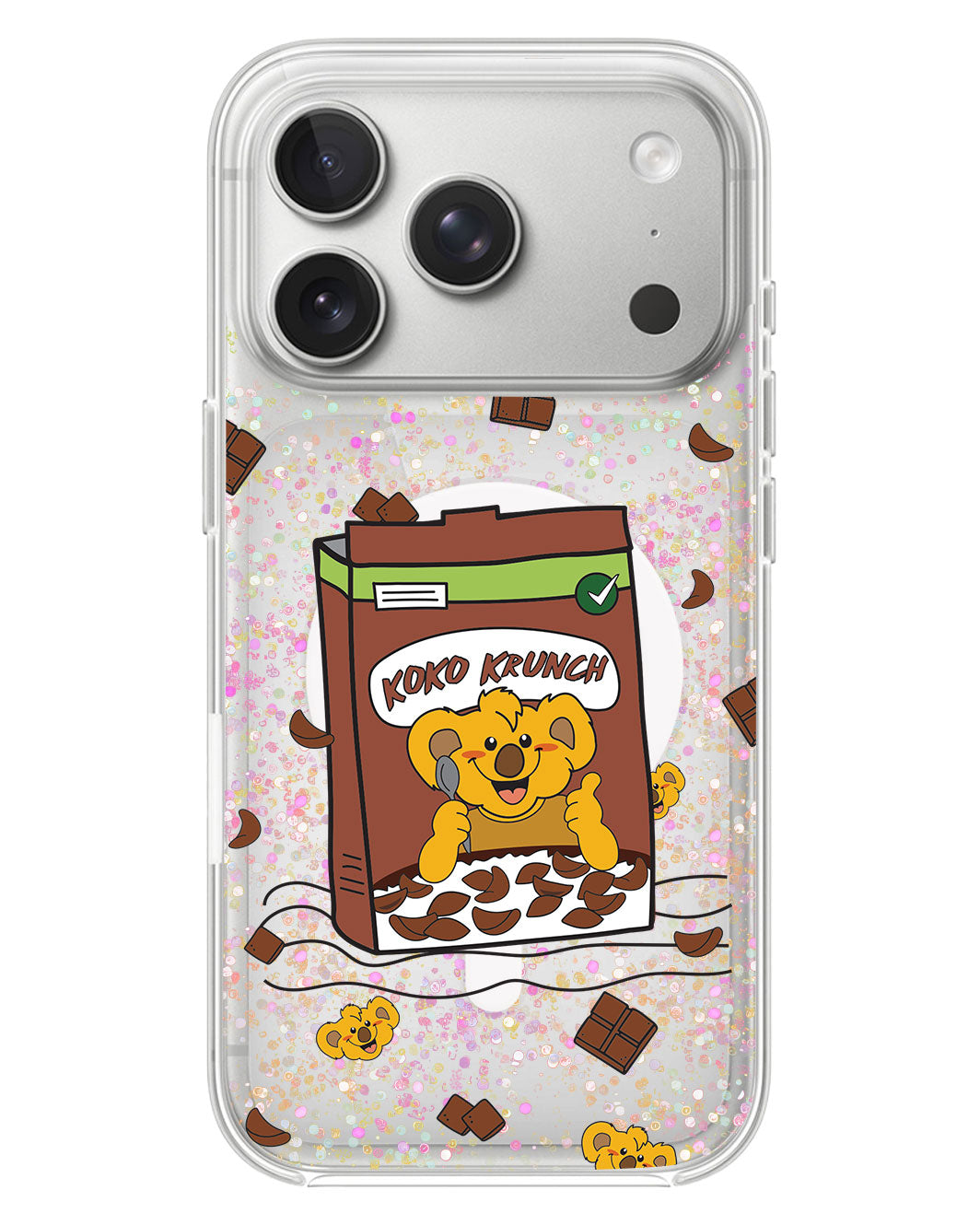 iPhone Glitter Case - Choco Cereal