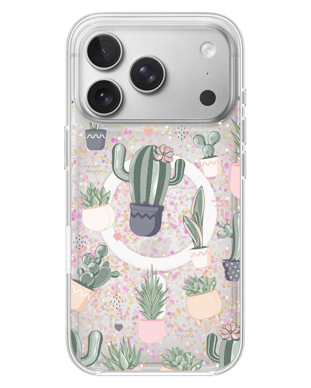 iPhone Glitter Case - Cactus 2.0