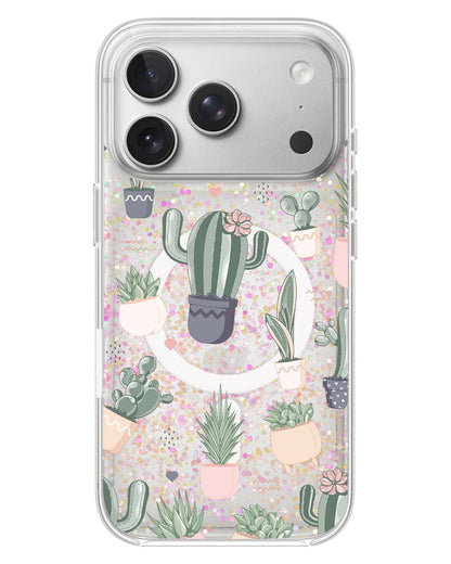 iPhone Glitter Case - Cactus 2.0