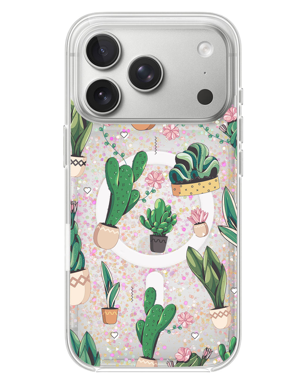 iPhone Glitter Case - Cactus 3.0