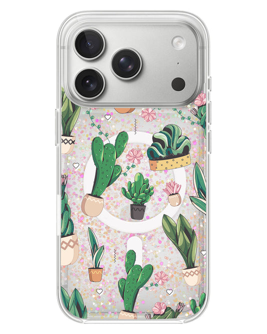 iPhone Glitter Case - Cactus 3.0