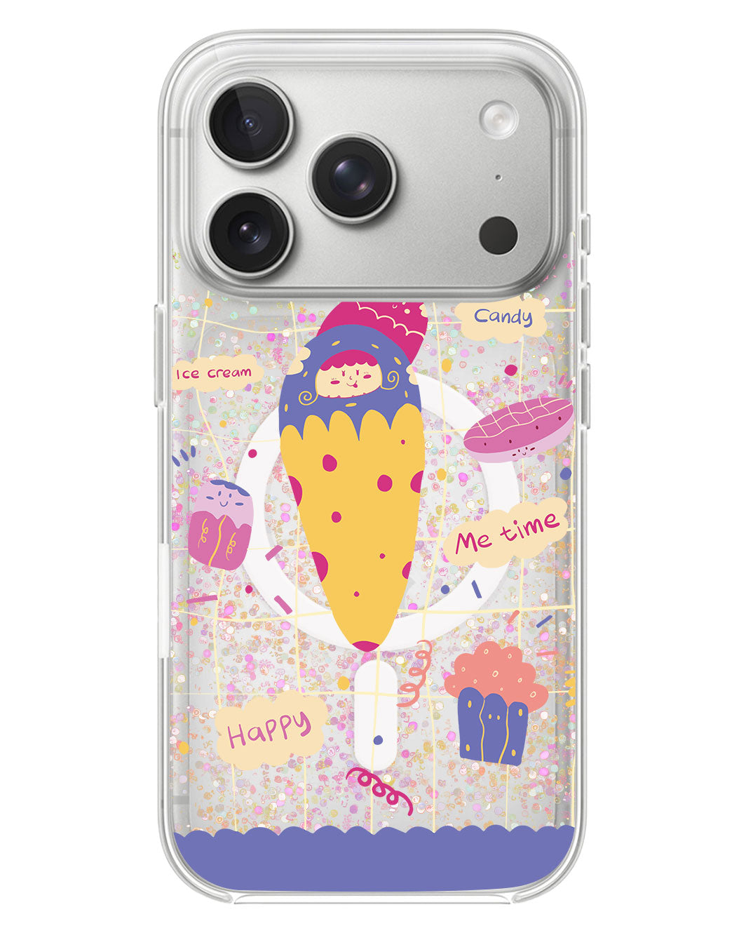 iPhone Glitter Case - Candy Doodle