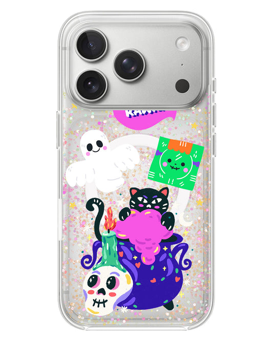 iPhone Glitter Case - Cat Monster