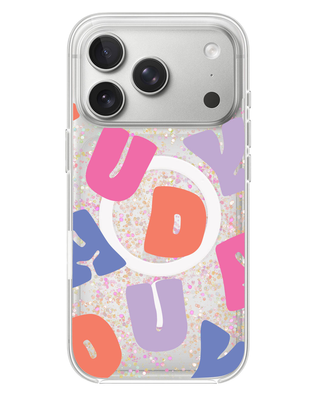 iPhone Glitter Case - Chubby Monogram