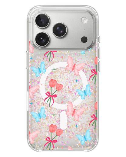 iPhone Glitter Case - Coquette Butterfly