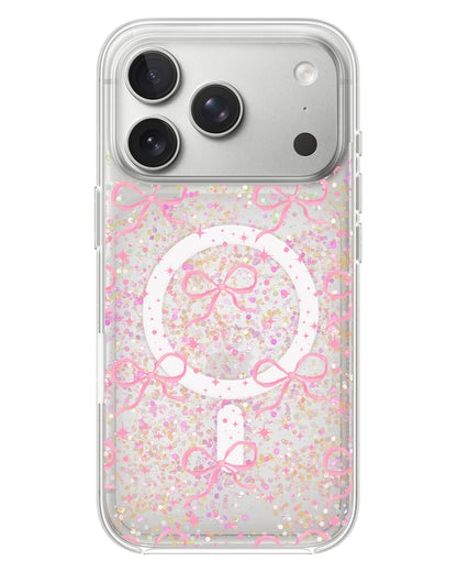 iPhone Glitter Case - Coquette Glittery Bow