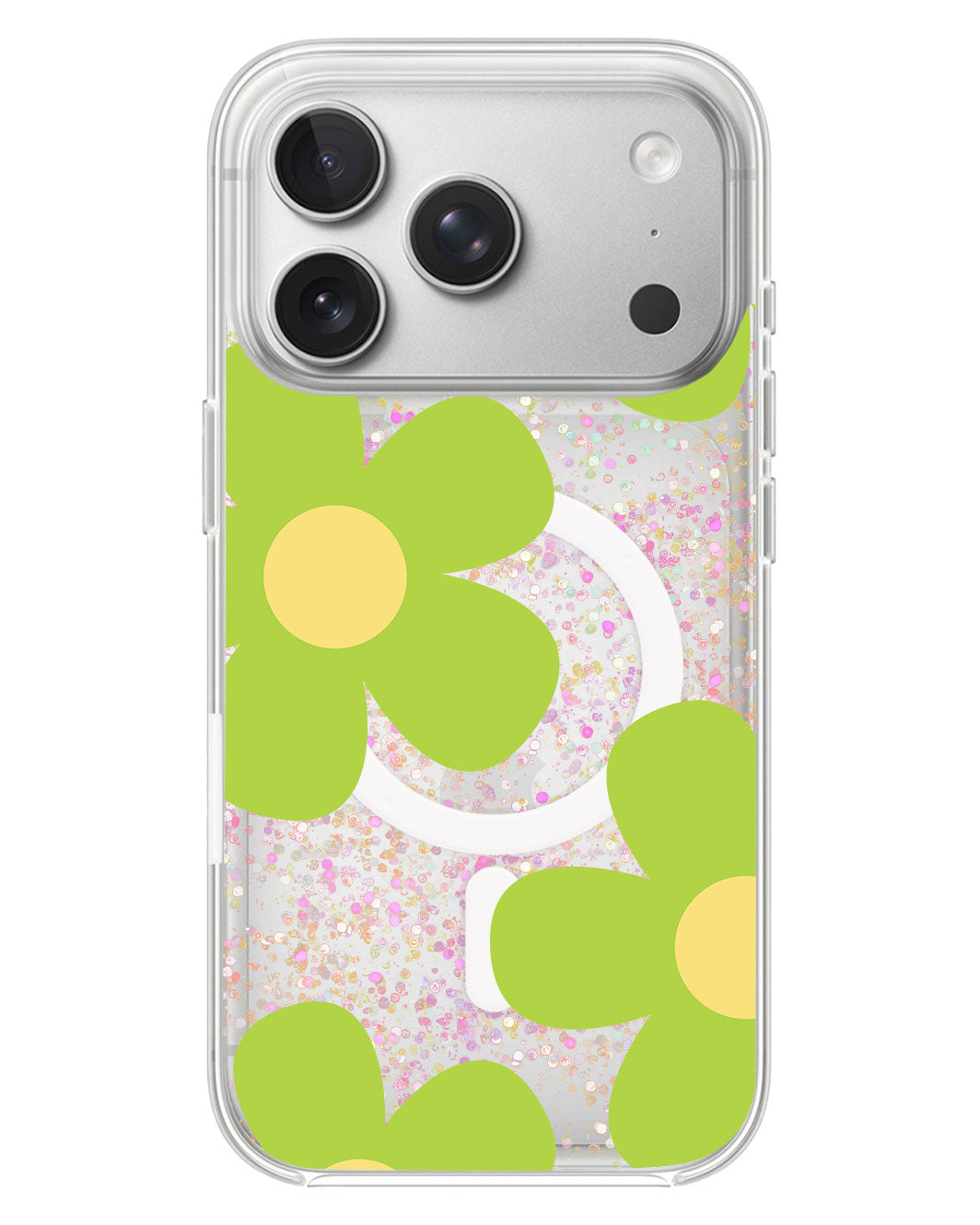 iPhone Glitter Case - Daisy Bloom