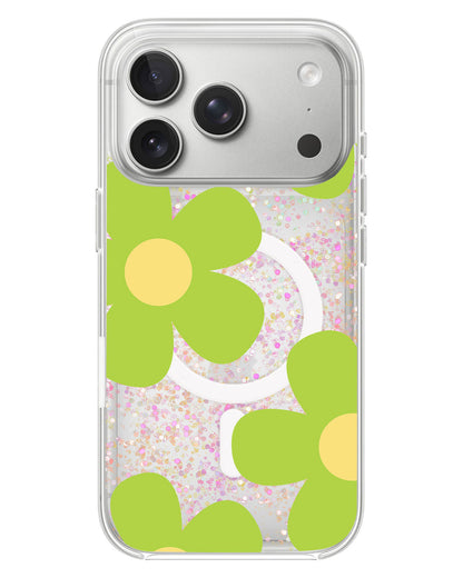 iPhone Glitter Case - Daisy Bloom