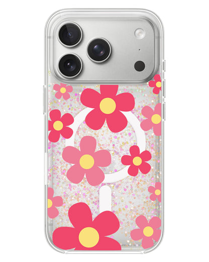 iPhone Glitter Case - Daisy Blush