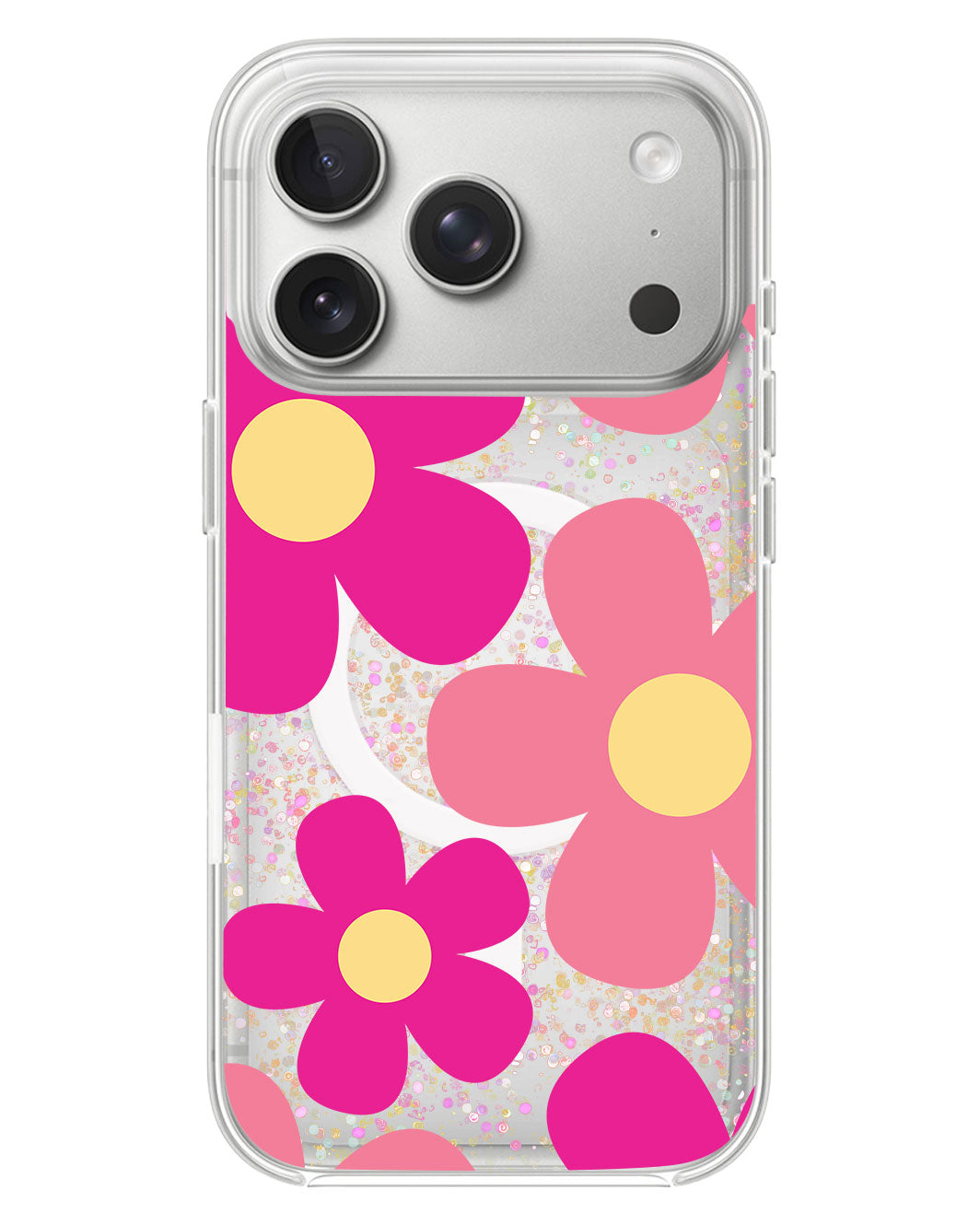 iPhone Glitter Case - Daisy Delight