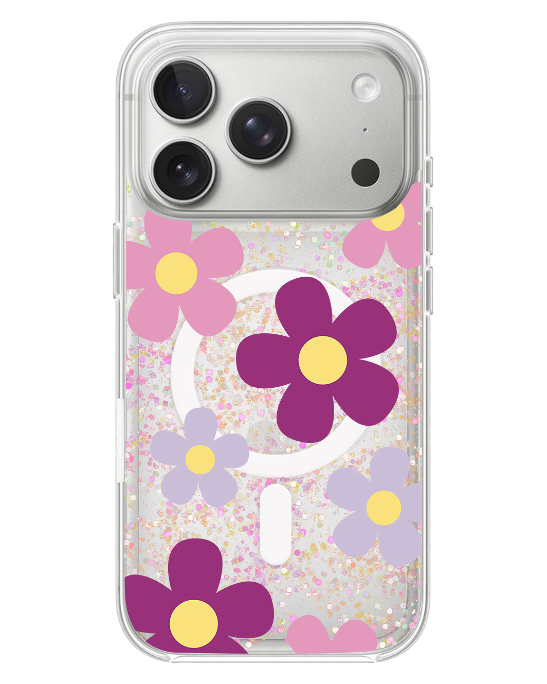 iPhone Glitter Case - Daisy Paradise