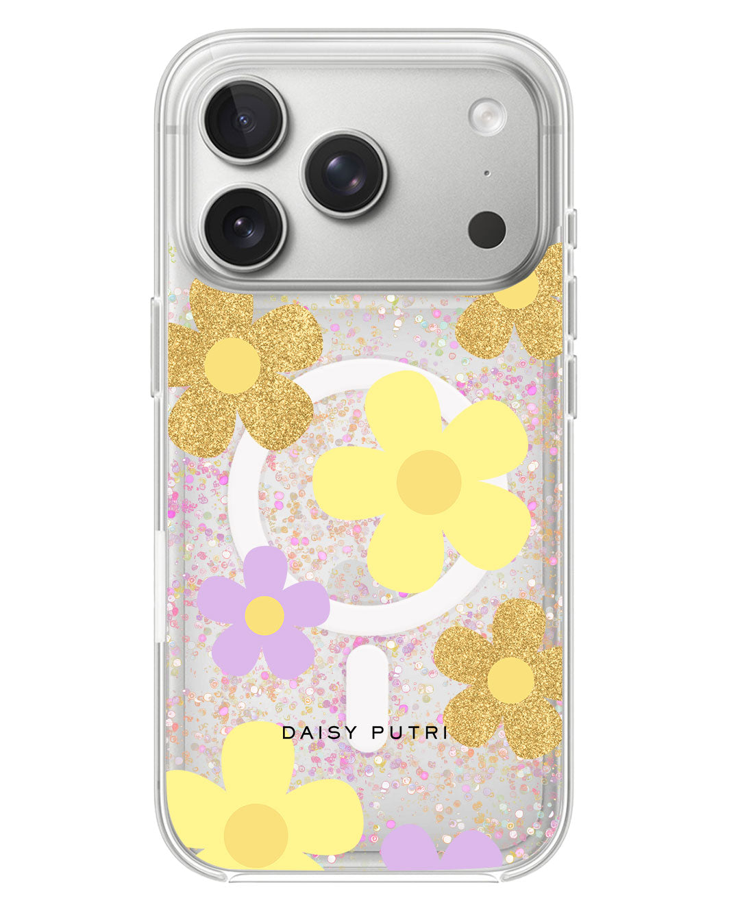 iPhone Glitter Case - Daisy Twinkle