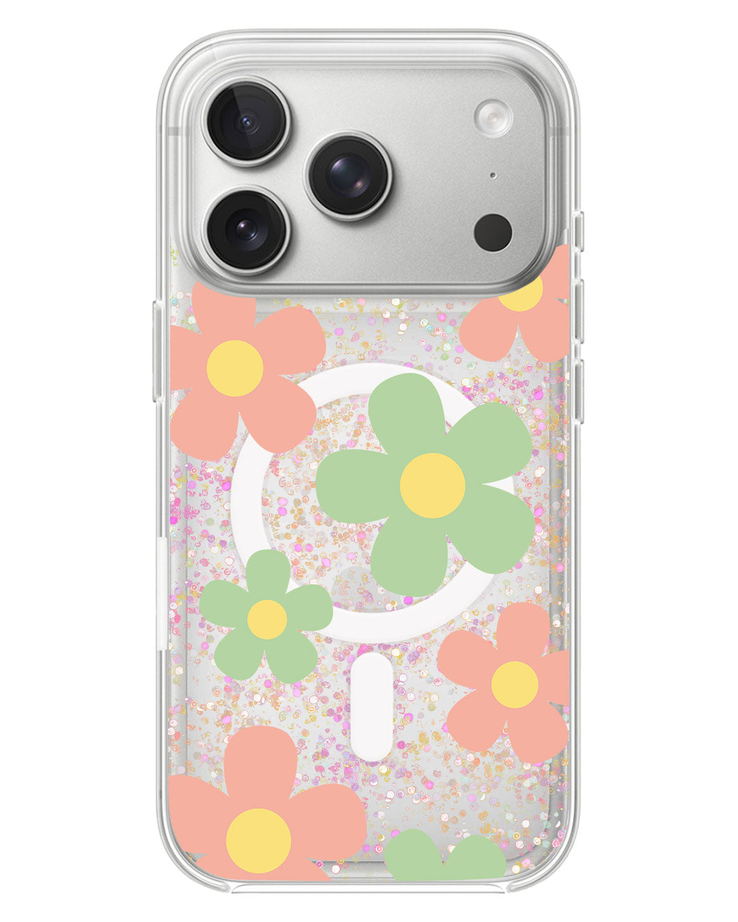 iPhone Glitter Case - Daisy Spring