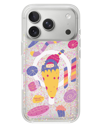 iPhone Glitter Case - Dessert Doodle