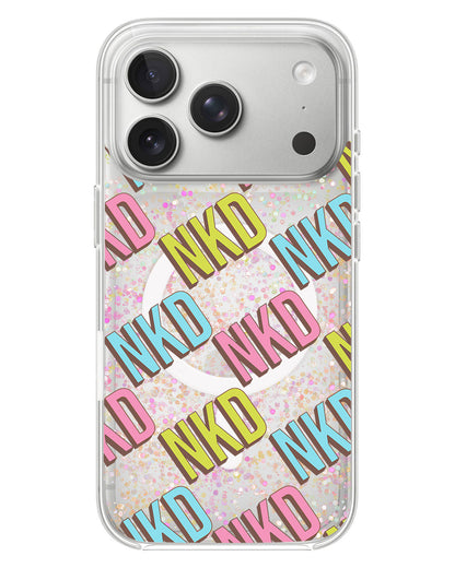iPhone Glitter Case - Diagonal Initial Monogram 3.0