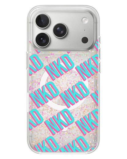 iPhone Glitter Case - Diagonal Initial Monogram 4.0