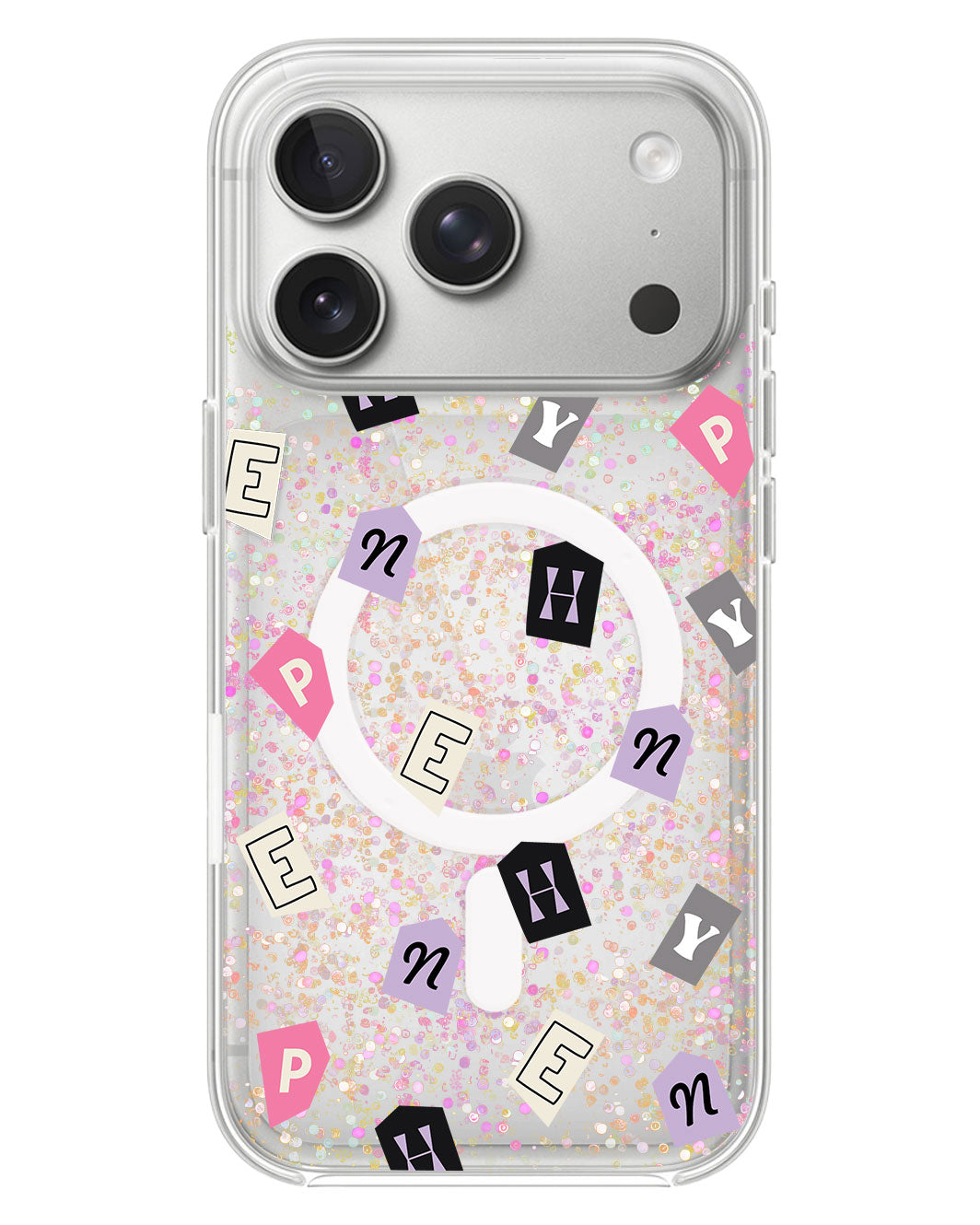 iPhone Glitter Case - En Monogram