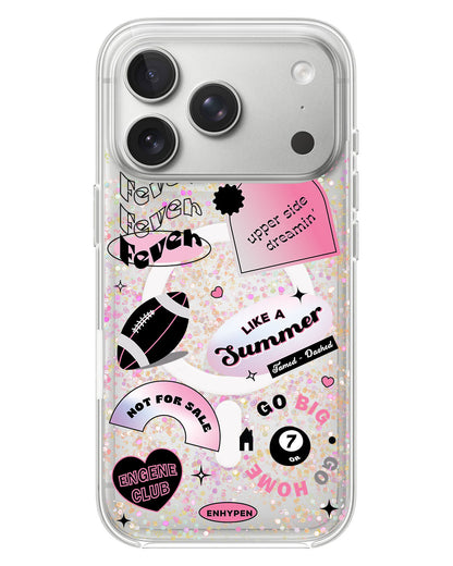 iPhone Glitter Case - En Sticker Pack