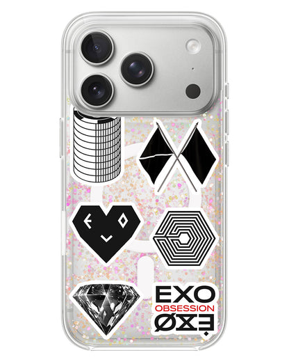 iPhone Glitter Case - EXO Sticker Pack