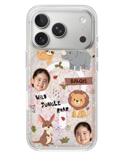 iPhone Glitter Case - face Grid Safari 3.0