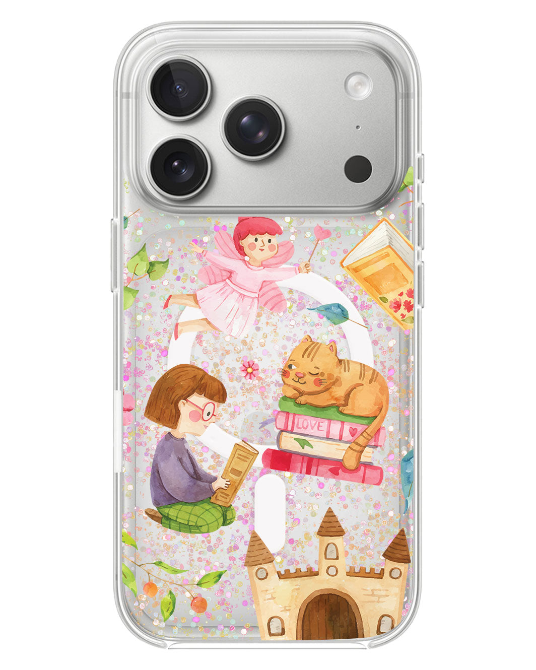 iPhone Glitter Case - Fairy Cat
