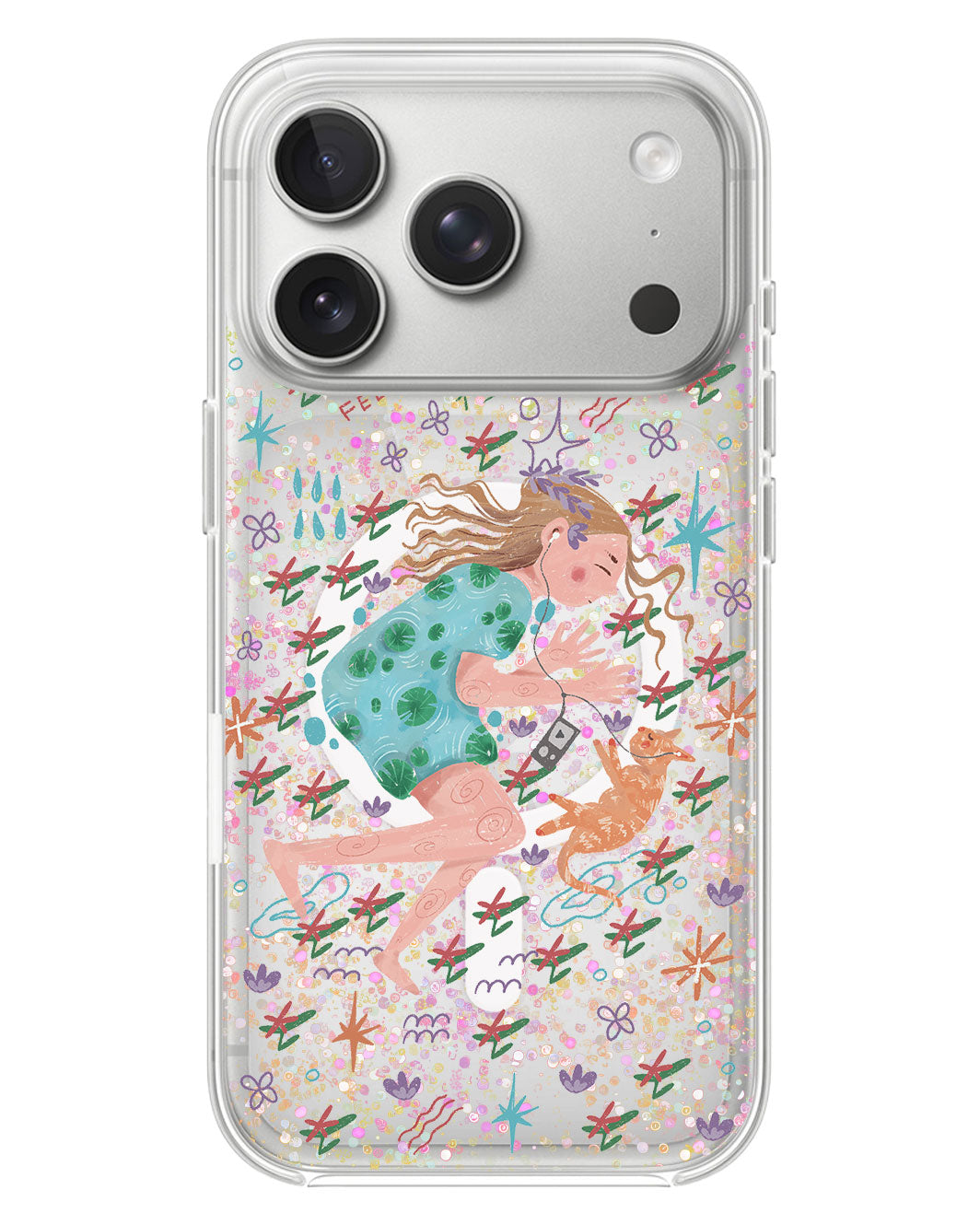 iPhone Glitter Case - Feel The Feels